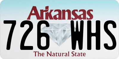 AR license plate 726WHS