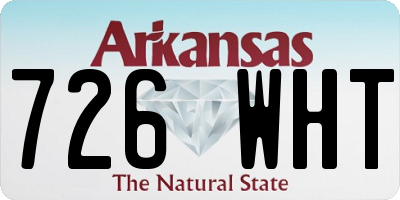 AR license plate 726WHT