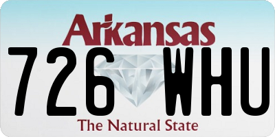 AR license plate 726WHU