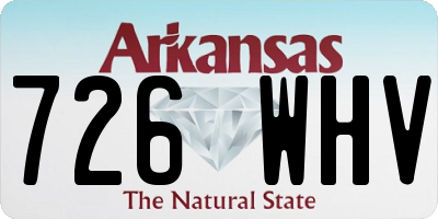 AR license plate 726WHV