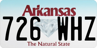 AR license plate 726WHZ