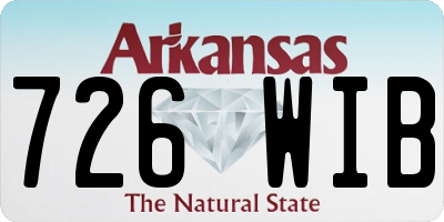 AR license plate 726WIB