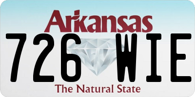 AR license plate 726WIE