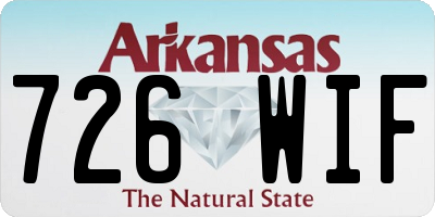 AR license plate 726WIF