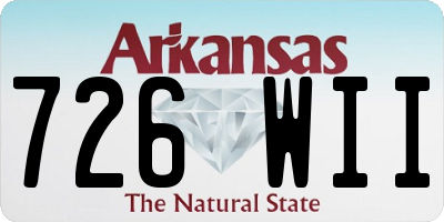 AR license plate 726WII