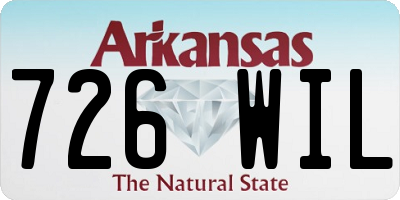 AR license plate 726WIL