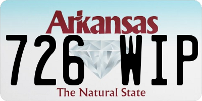 AR license plate 726WIP