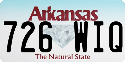 AR license plate 726WIQ