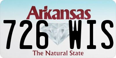 AR license plate 726WIS