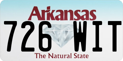 AR license plate 726WIT