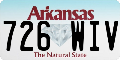 AR license plate 726WIV