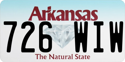 AR license plate 726WIW