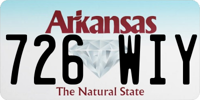 AR license plate 726WIY