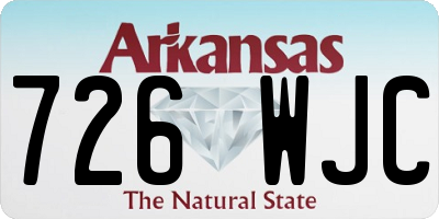 AR license plate 726WJC