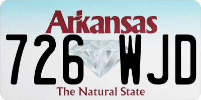 AR license plate 726WJD