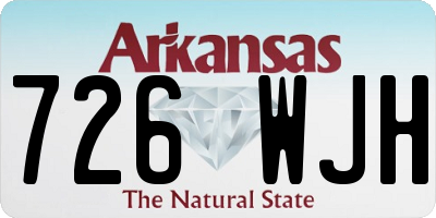 AR license plate 726WJH