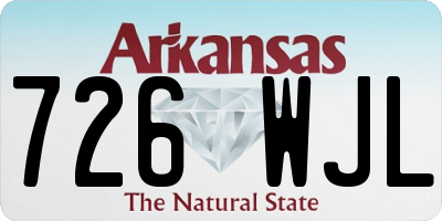 AR license plate 726WJL