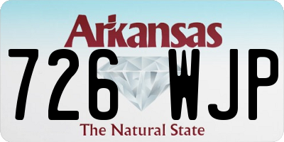 AR license plate 726WJP