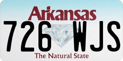 AR license plate 726WJS