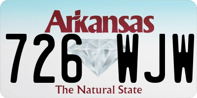 AR license plate 726WJW