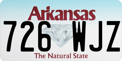 AR license plate 726WJZ
