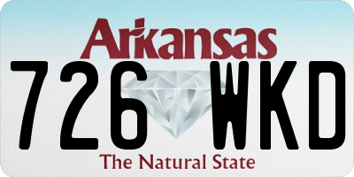 AR license plate 726WKD