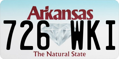 AR license plate 726WKI