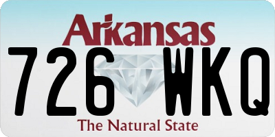 AR license plate 726WKQ