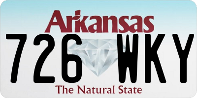 AR license plate 726WKY
