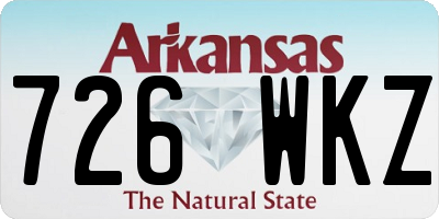 AR license plate 726WKZ