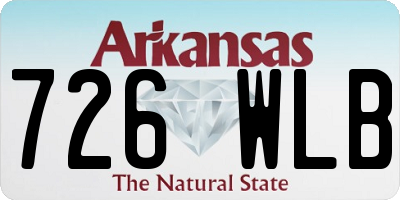 AR license plate 726WLB