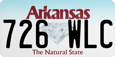 AR license plate 726WLC