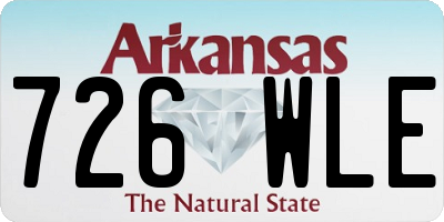 AR license plate 726WLE