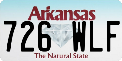 AR license plate 726WLF