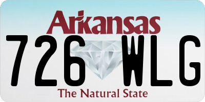 AR license plate 726WLG