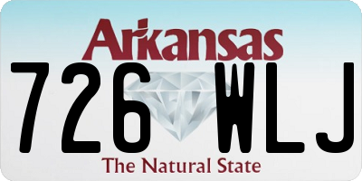 AR license plate 726WLJ