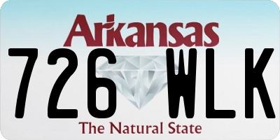 AR license plate 726WLK