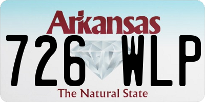 AR license plate 726WLP