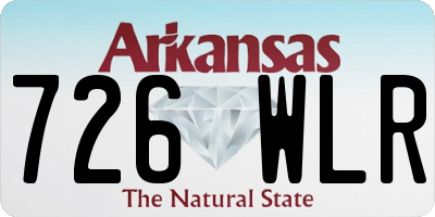 AR license plate 726WLR