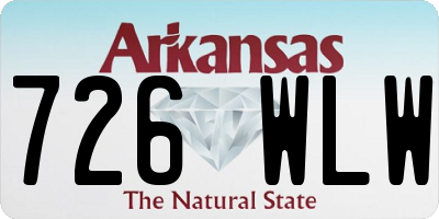 AR license plate 726WLW