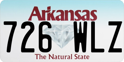 AR license plate 726WLZ