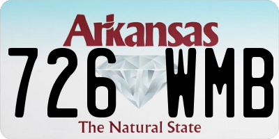 AR license plate 726WMB