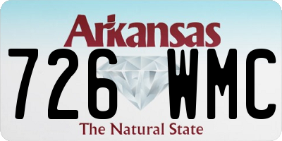 AR license plate 726WMC