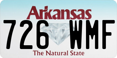 AR license plate 726WMF
