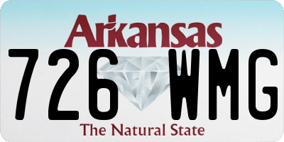 AR license plate 726WMG