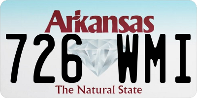 AR license plate 726WMI