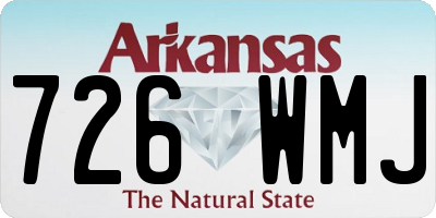 AR license plate 726WMJ