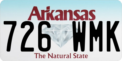 AR license plate 726WMK