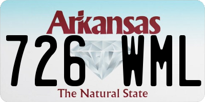AR license plate 726WML