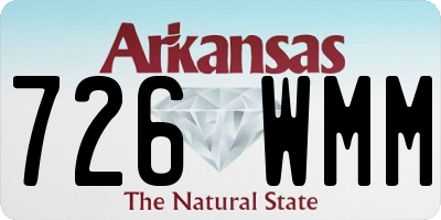 AR license plate 726WMM